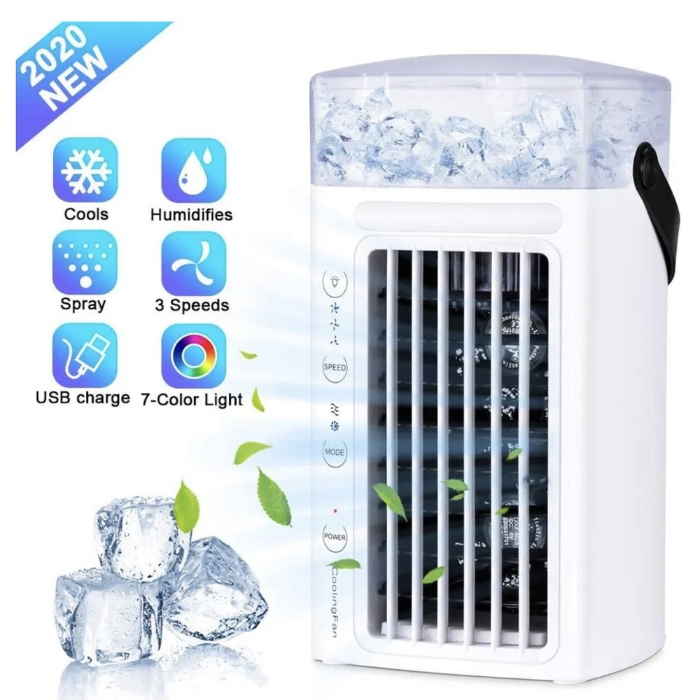 Portable‎ Air Conditioner,Personal Air Cooler, Mini Air Purifier Compact Evapora